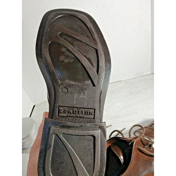 Size 8.5 Brown Mens Kenneth Cole Reaction, Leather Upper and Linning. - Picture 5 of 6